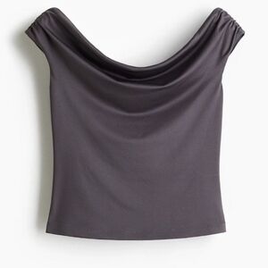 H&M Draped Off The Shoulder Top XS